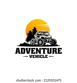 Off Road Adventure Atv Utv Buggy Isolated Logo Vector	