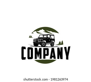 off road adventure logo design silhouette