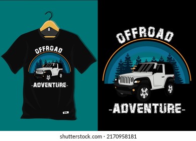 Off road Adventure Retro T Shirt Design