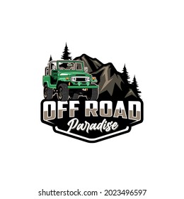 off road adventure suv car logo isolated