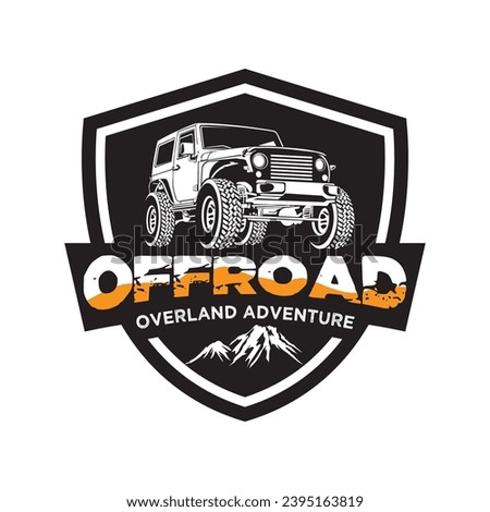 Off road Adventure vehicle vector illustration, perfect for t shirt design and event logo	
