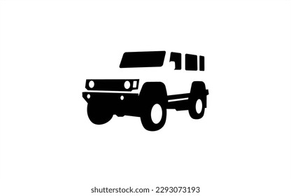 OFF ROAD AUTOMOTIVE symbol with silhouette style for logo template, sign and brand.