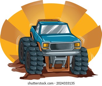 off road big truck vector