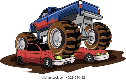 off road big truck vector