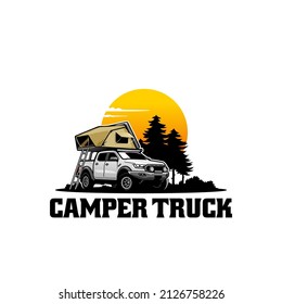 off road camper truck logo