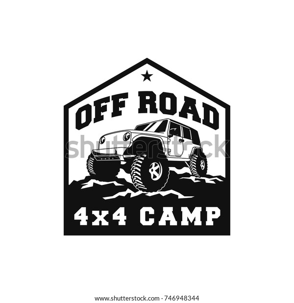 Off Road Car 4x4 Vehicle Event, Show, Festival, Club\
Extreme Extreme Forest Expedition Adventure Retro Vintage Classic\
Style Logo Template, Badge, Emblem, Sticker, Sign, Poster, Stamp,\
Label, Icon