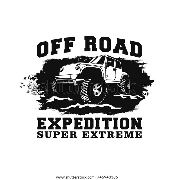 Off Road Car 4x4 Vehicle Event, Show, Festival, Club\
Extreme Extreme Forest Expedition Adventure Retro Vintage Classic\
Style Logo Template, Badge, Emblem, Sticker, Sign, Poster, Stamp,\
Label, Icon