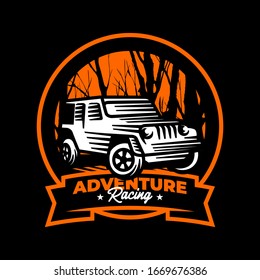 off road car adventure logo badge patch