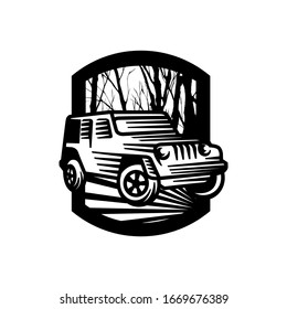off road car adventure logo badge patch