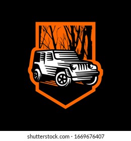 off road car adventure logo badge patch