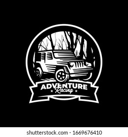 off road car adventure logo badge patch