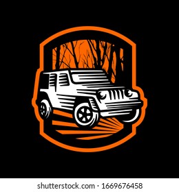 off road car adventure logo badge patch