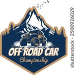 Off road Car Championship T-Shirt Design