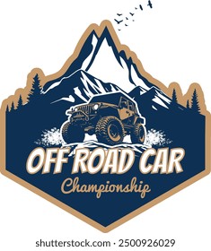 Off road Car Championship T-Shirt Design