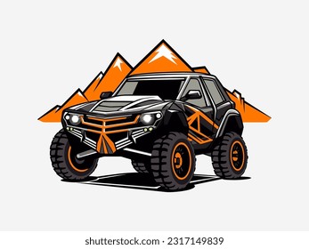 handgezeichnetes Logo für Geländewagen