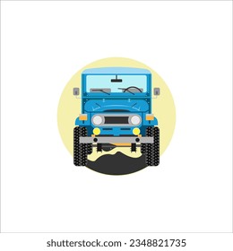 off road car jeep brand logo design