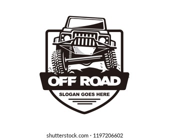 Off road car logo template