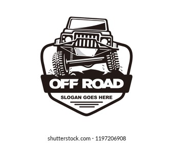 Off road car logo template
