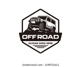 Off road car logo template