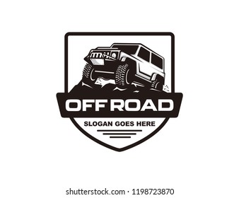 Off road car logo template