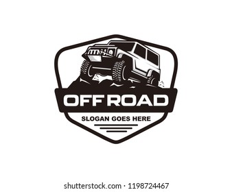 Off road car logo template