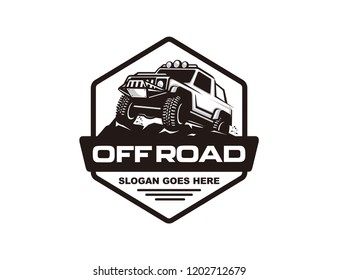 Off road car logo template