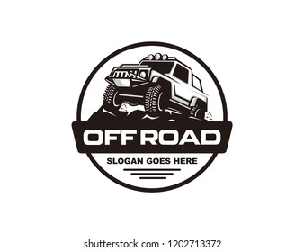 Off road car logo template