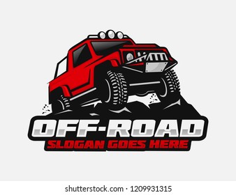 Off road car logo template