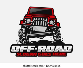 Off road car logo template