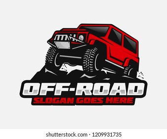 Off road car logo template