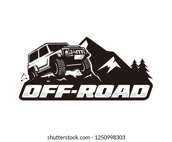 Off road car logo template