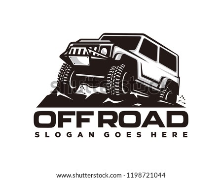 Off road car logo template