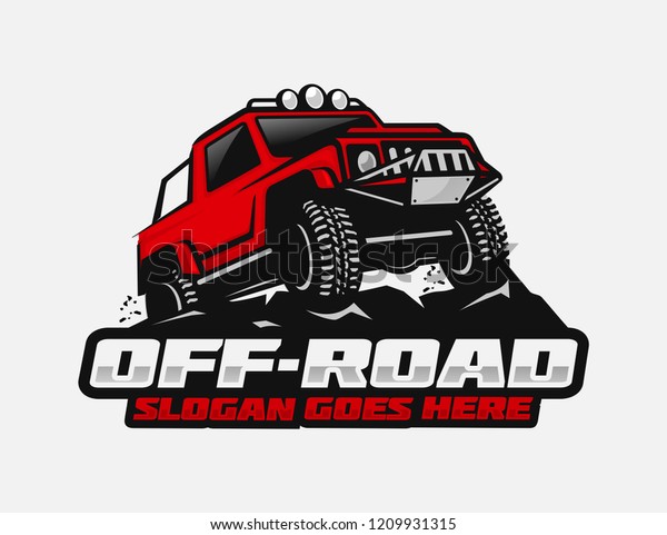 Off Road Car Logo Template Stock Vector (royalty Free) 1209931315 