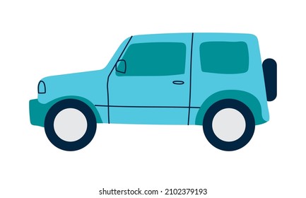 off road car on white background