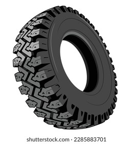 off road car tire vector design