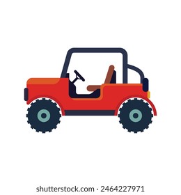 off road car vector illustration isolated white background