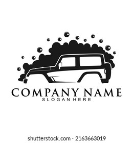 Off road car wash vector logo
