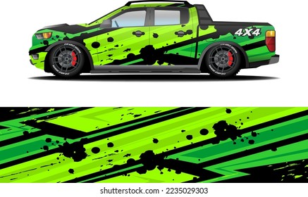 Offroad-Wrap-Aufkleber Design abstrakter grafischer Hintergrund