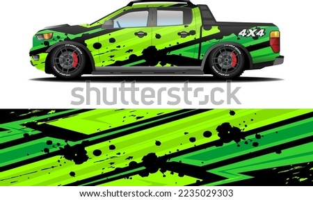 off road car wrap livery sticker design abstract racing graphic background