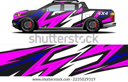 off road car wrap livery sticker design abstract racing graphic background