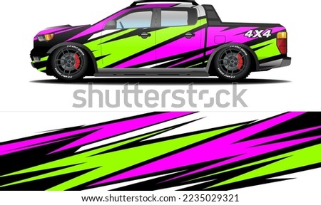 off road car wrap livery sticker design abstract racing graphic background