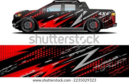 off road car wrap livery sticker design abstract racing graphic background
