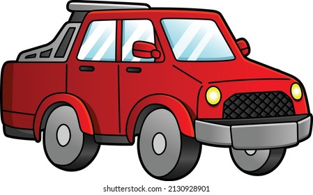Ilustración coloreada de Off Road Cartoon Clipart