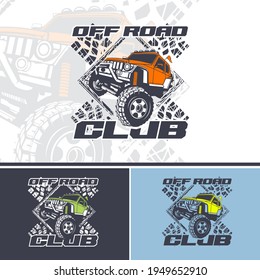 Off Road Club logo offers in three variations. For use on T-shirts and vinyl.