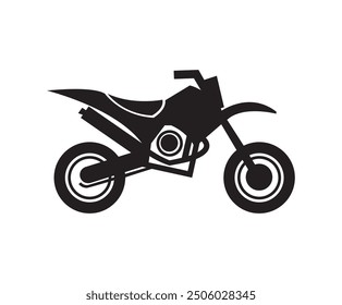 Off Road Excursion Vector Logo Featuring a Thrilling Dirt Bike Enduro Excitement Dirt Bike Emblem in Vector Design