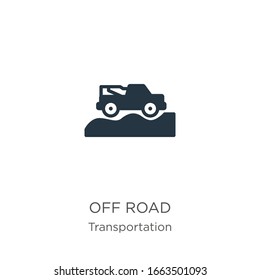 Off road icon vector. Trendy flat off road icon from transportation collection isolated on white background. Vector illustration can be used for web and mobile graphic design, logo, eps10