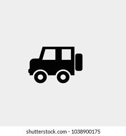 Off road icon. Vector off road vehicle illustration