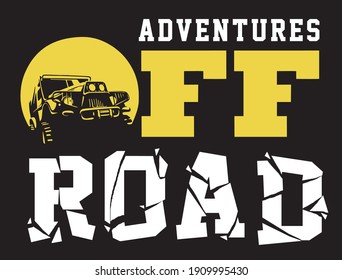 off road image vector illustration for your T shirt