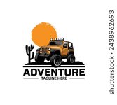 off road jeep on the desert