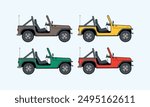  Off road jeep vector illustration for use.